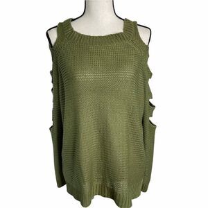 B_Envied Keyhole Sleeved Sweater Tunic - Large‎